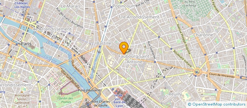 localisation de l'entreprise SAROAM ARCHITECTURE & URBANISME  PARIS 11