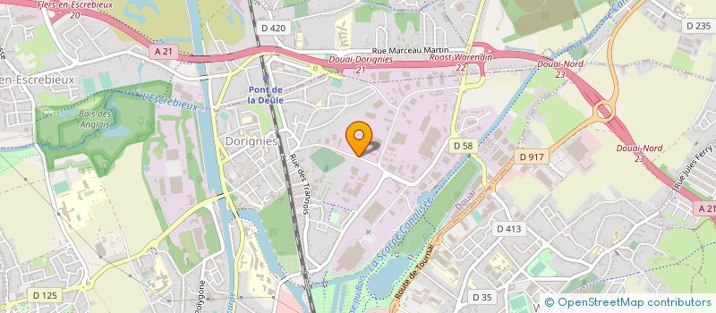 localisation de l'entreprise SAROCLEM à DOUAI