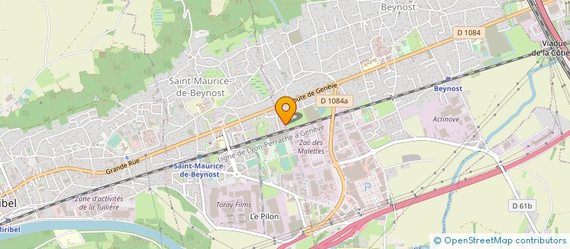 localisation de l'entreprise SAROLI DEGOUTTE LAQUE-SYSTEMES à SAINT-MAURICE-DE-BEYNOST