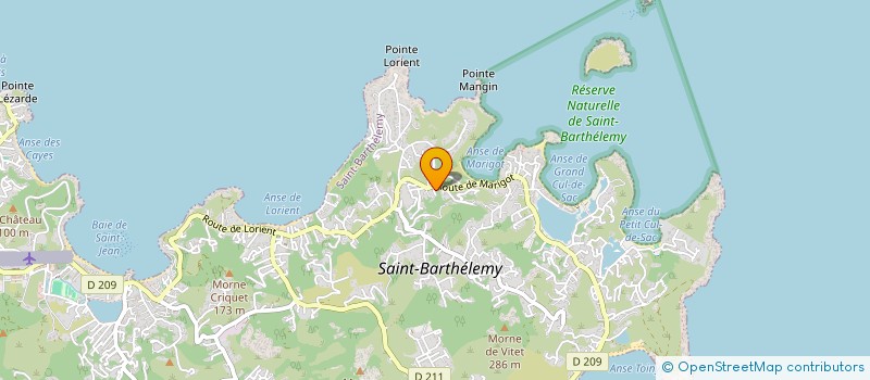 localisation de l'entreprise SARONG DE SUCRE ENTERPRISES à SAINT-BARTHELEMY