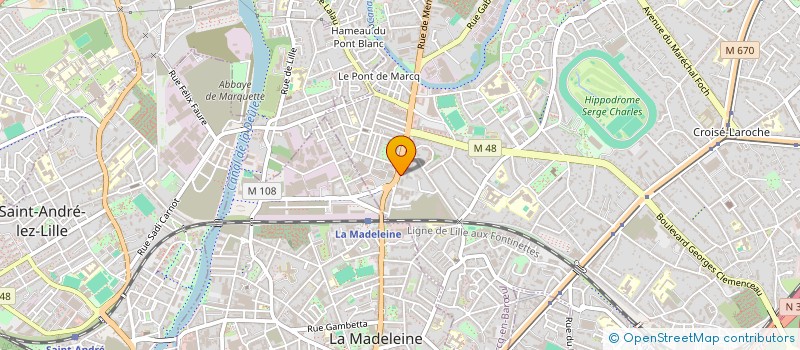 localisation de l'entreprise SARPHICOM à MARCQ-EN-BARŒUL