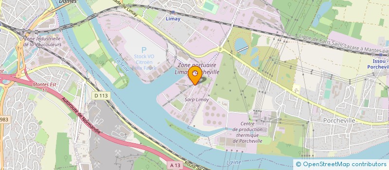 localisation de l'entreprise SARPI MINERAL FRANCE à LIMAY