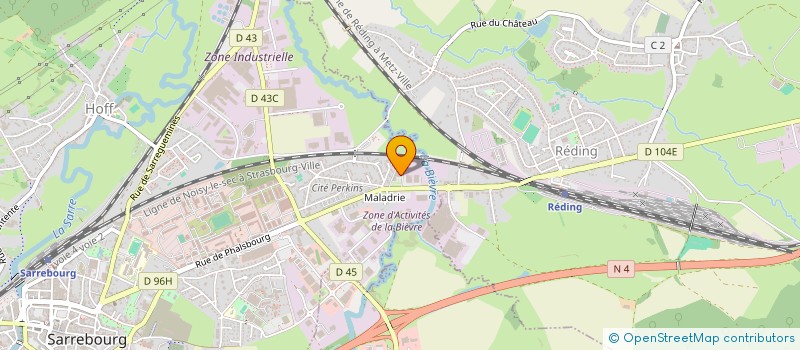 localisation de l'entreprise SARPLAN  SARREBOURG