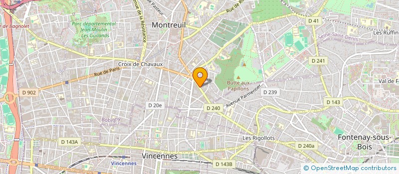 localisation de l'entreprise SARPRINT à MONTREUIL