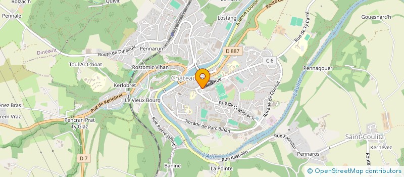 localisation de l'entreprise SARRAD  CHATEAULIN