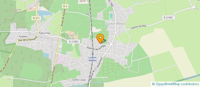 localisation de l'entreprise SARRALAC  LUDON-MEDOC