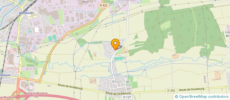 localisation de l'entreprise SARRALUX  ALTORF