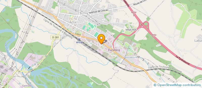 localisation de l'entreprise SARRAT à ARTIX