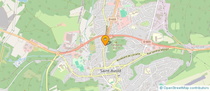 localisation de l'entreprise SARRAT & FILS TRANSPORTS ET COMBUSTIBLES  SAINT-AVOLD