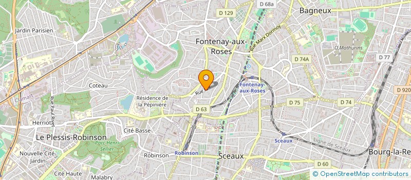 localisation de l'entreprise SARRAZIN FRANCK CAPITAL à FONTENAY-AUX-ROSES