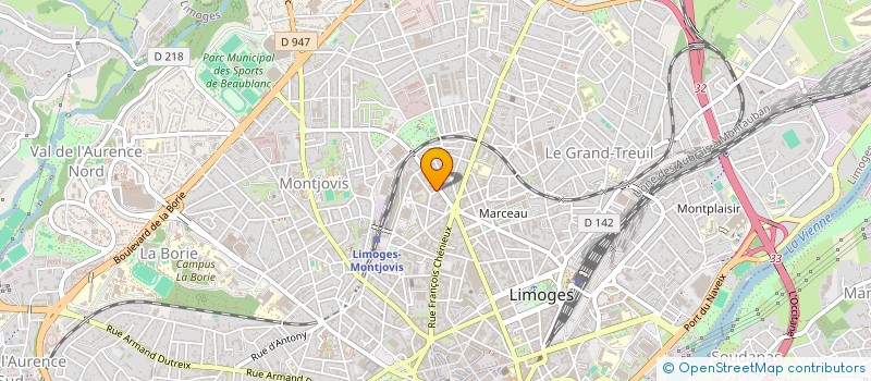 localisation de l'entreprise SARRAZIN LUCIE à LIMOGES