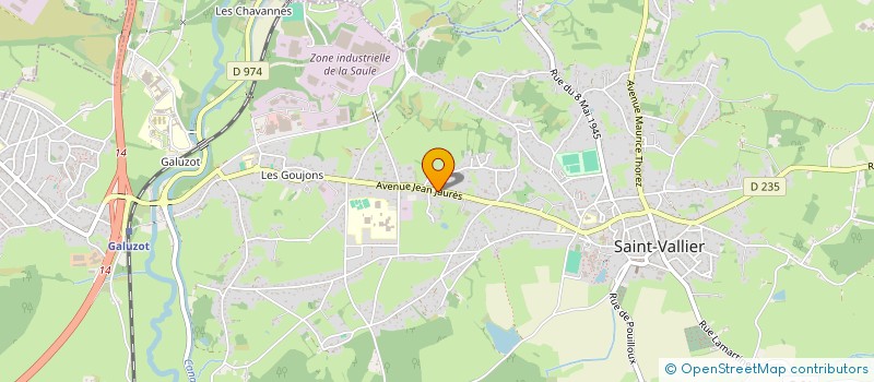 localisation de l'entreprise SARRAZIN ROBBE  SAINT-VALLIER