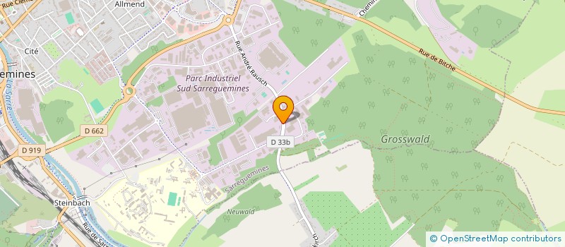 localisation de l'entreprise SARRE ECO DESIGN  SARREGUEMINES