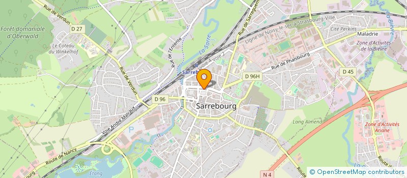 localisation de l'entreprise SARRE ET MOSELLE  SARREBOURG