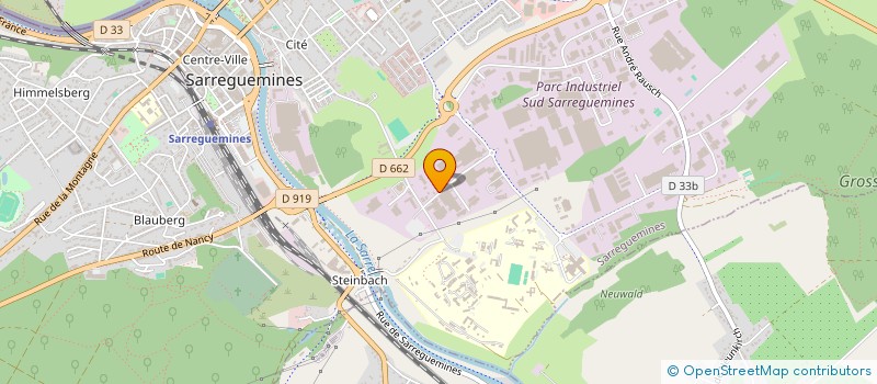 localisation de l'entreprise SARRE MATERIAUX ENVIRONNEMENT à SARREGUEMINES