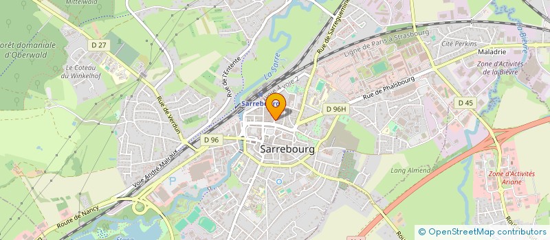 localisation de l'entreprise SARRE ORTHO à SARREBOURG