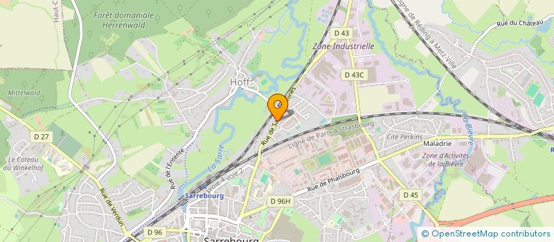 localisation de l'entreprise SARREBOURG PNEUS à SARREBOURG