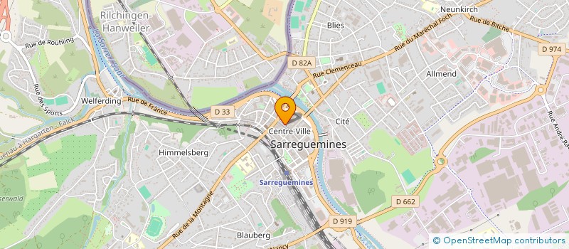localisation de l'entreprise SARREGUEDIS à SARREGUEMINES
