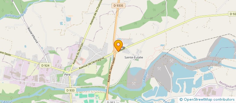 localisation de l'entreprise SARREMEJEAN LANDES SOLUMAT  SAINT-SEVER