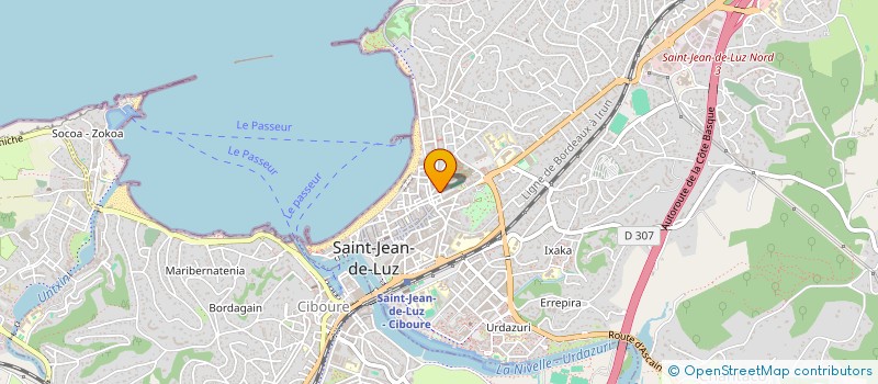 localisation de l'entreprise SARRIEU  SAINT-JEAN-DE-LUZ