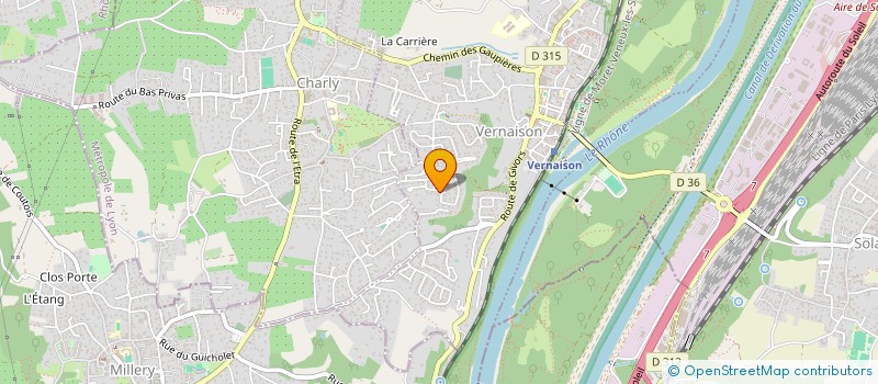 localisation de l'entreprise SARRON  VERNAISON