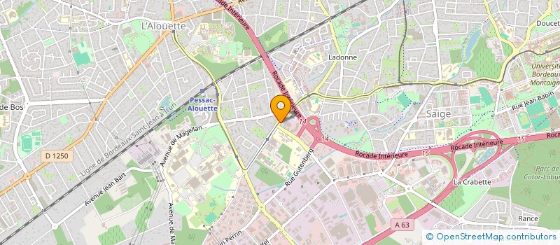 localisation de l'entreprise SARRON GAY  PESSAC