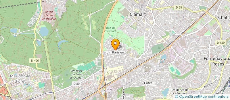 localisation de l'entreprise SARS  CLAMART