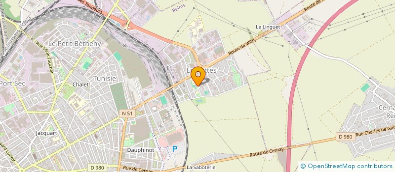 localisation de l'entreprise SARSA TRANSPORTS  REIMS