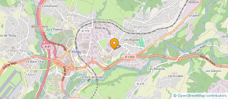 localisation de l'entreprise SART'IMMO  ARGONAY