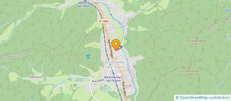 localisation de l'entreprise SART VON ROHR à BITSCHWILLER-LES-THANN