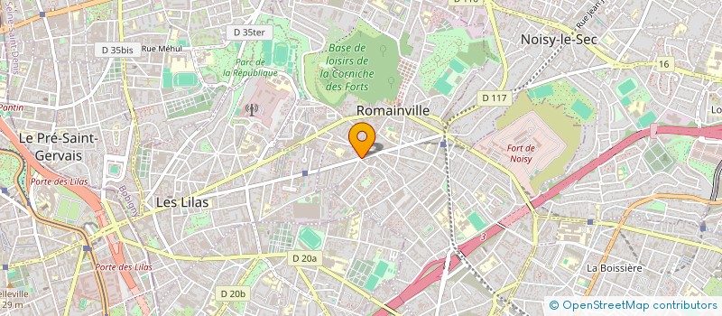 localisation de l'entreprise SARTELET D. MYSLIWIAK SARTELET G. à ROMAINVILLE