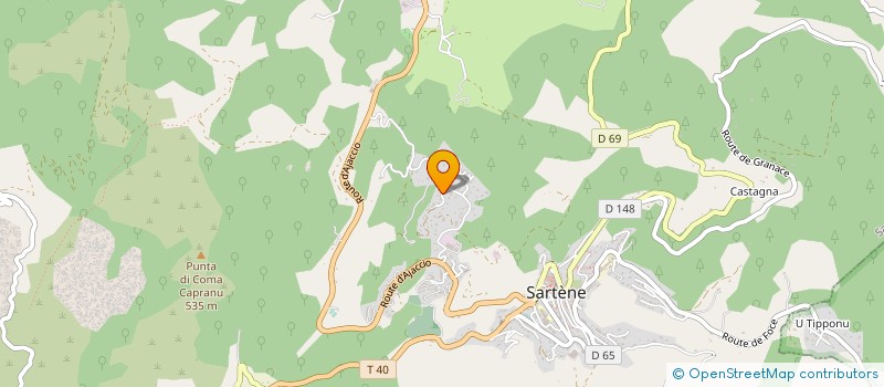 localisation de l'entreprise SARTENE CORSE BATIMENT à SARTENE