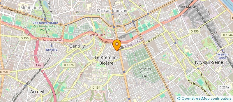 localisation de l'entreprise SARTEX INTERNATIONAL à LE KREMLIN-BICETRE
