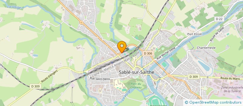 localisation de l'entreprise SARTHE.COM  SABLE-SUR-SARTHE