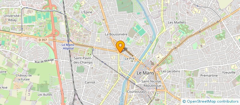 localisation de l'entreprise SARTHE COURTAGE TRAVAUX  LE MANS