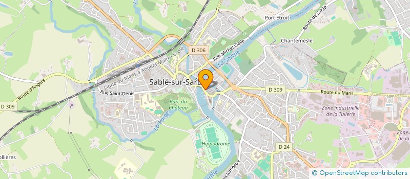 localisation de l'entreprise SARTHE CROISIERES à SABLE-SUR-SARTHE