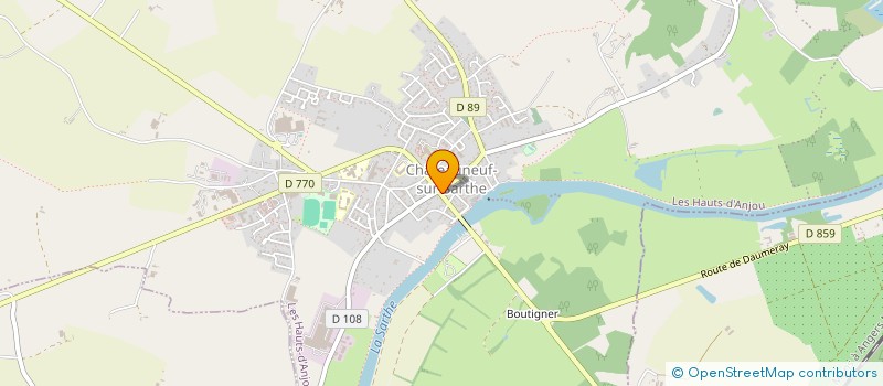 localisation de l'entreprise SARTHE OPTIQUE à LES HAUTS-D'ANJOU