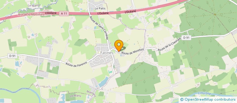 localisation de l'entreprise SARTHELEC à FATINES