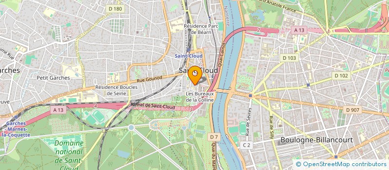 localisation de l'entreprise SARTHOISE DE TECHNIQUES EN BATIMENT à SAINT-CLOUD
