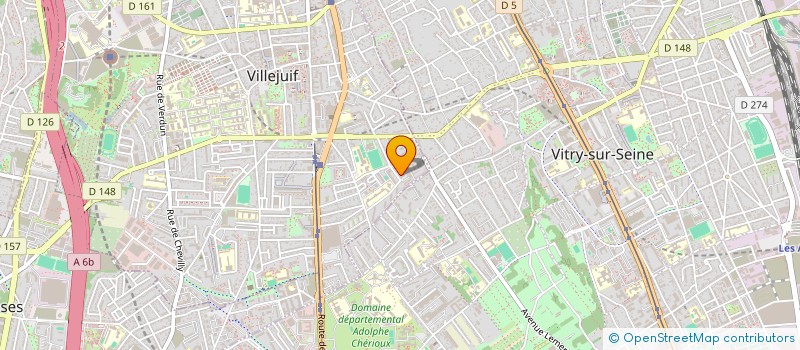 localisation de l'entreprise SARTIC à VILLEJUIF