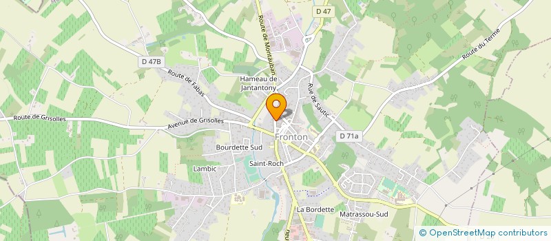 localisation de l'entreprise SARTOR  FRONTON