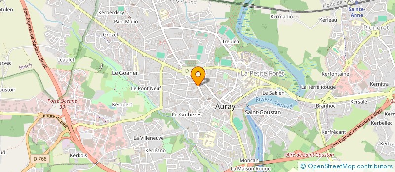 localisation de l'entreprise SARTOR PASCAL ET THEBAUD CHANTAL à AURAY