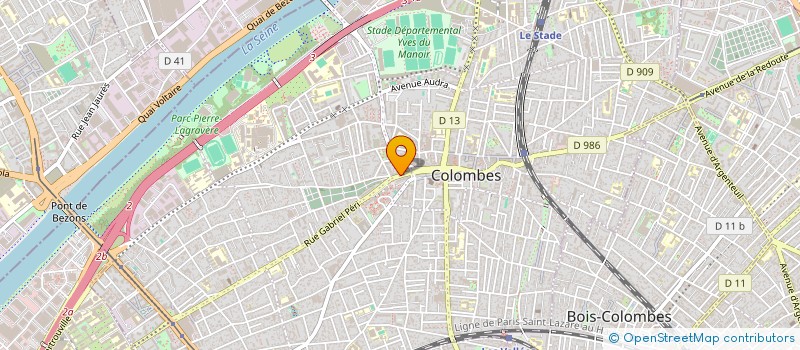 localisation de l'entreprise SARUJA ALIMENTATION GENERALE à COLOMBES