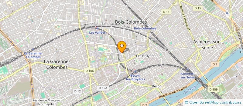 localisation de l'entreprise SARWAL à BOIS-COLOMBES
