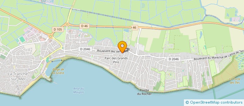 localisation de l'entreprise SARY à LA TRANCHE-SUR-MER