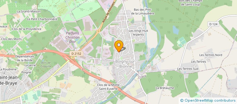 localisation de l'entreprise SARYAD à BOIGNY-SUR-BIONNE