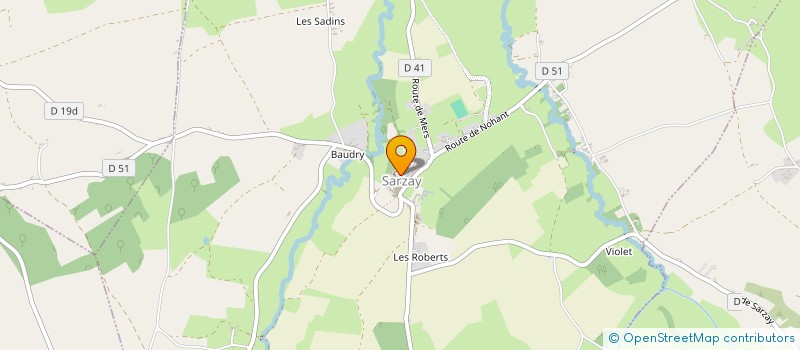 localisation de l'entreprise SARZAY CREATIF. à SARZAY