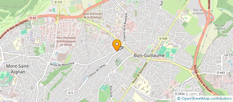 localisation de l'entreprise SAS 01INVEST à BOIS-GUILLAUME