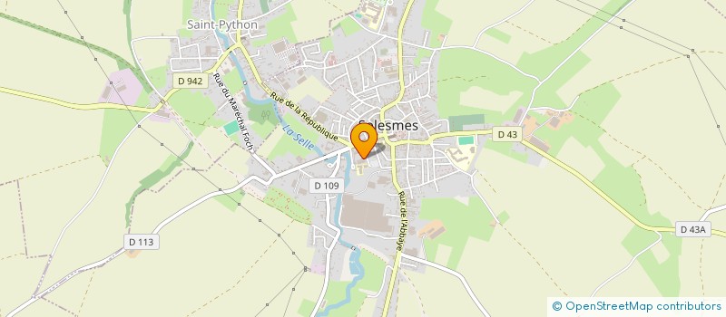 localisation de l'entreprise SAS 117  SOLESMES