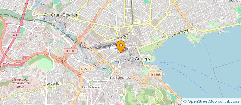 localisation de l'entreprise SAS 117 à ANNECY